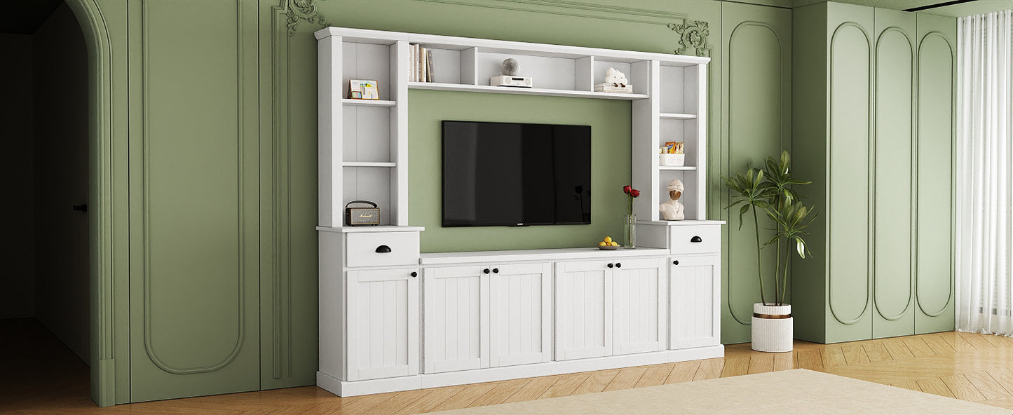 Home Entertainment Wall Unit For up to 75'' TV's   - (Adjustable Shelves)