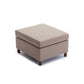 2-Seat Modular Sectional Sofa with 2 Ottomans