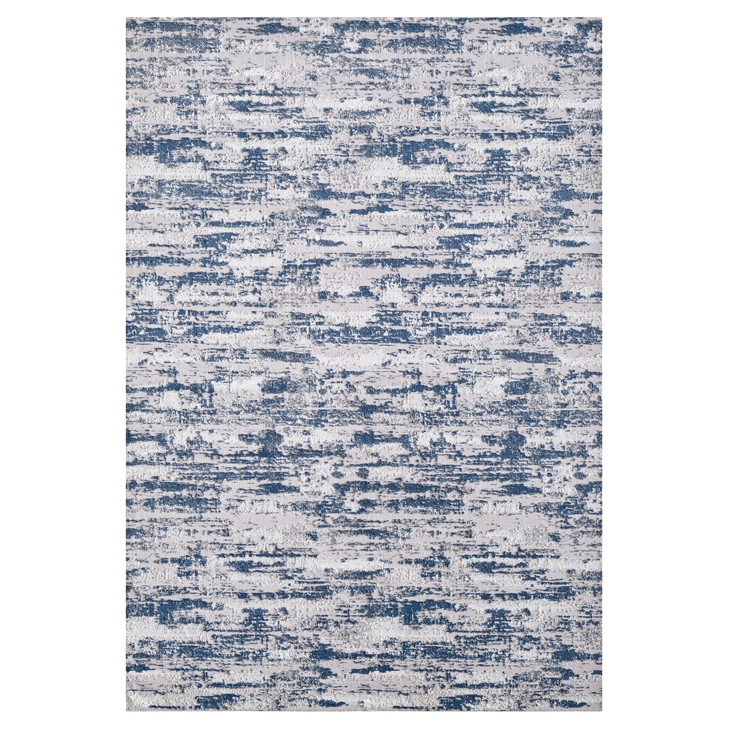 Nautical Navy Blue Woven Area Rug