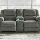 GOALIE 3-PIECE MANUAL RECLINING MODULAR LOVESEAT WITH CONSOLE