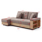 Convertible Folding Sofa Bed, Storage Ottoman & 2 Cupholders