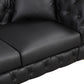 Black Tufted 3 Seater Sofa Sofa