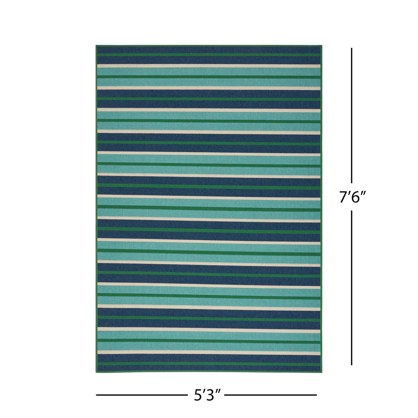 5'3" X 7'6" Outdoor Lounge Area Rug