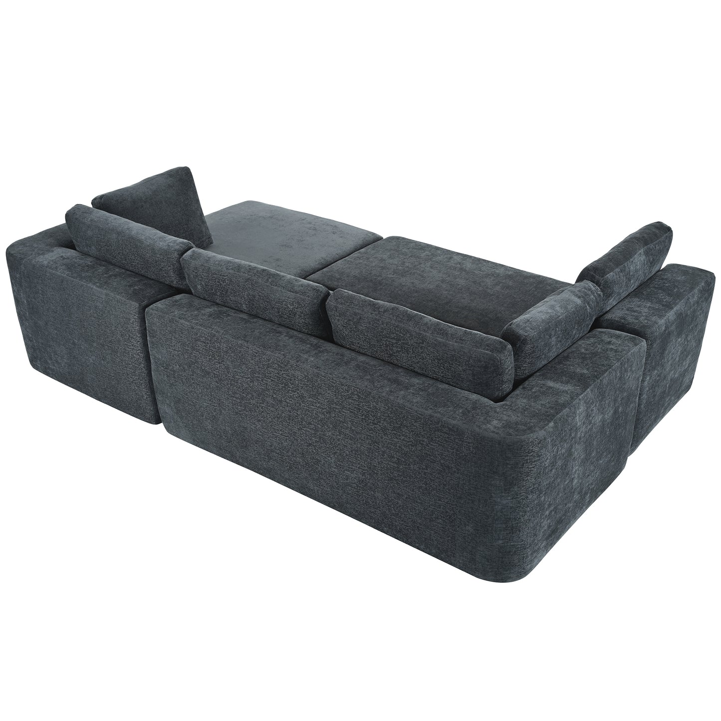 Modern Large Modular 3 Piece Sectional Sofa