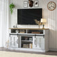 Farmhouse TV Stand with Storage Cabinet and Shelves For up to 55" TV's