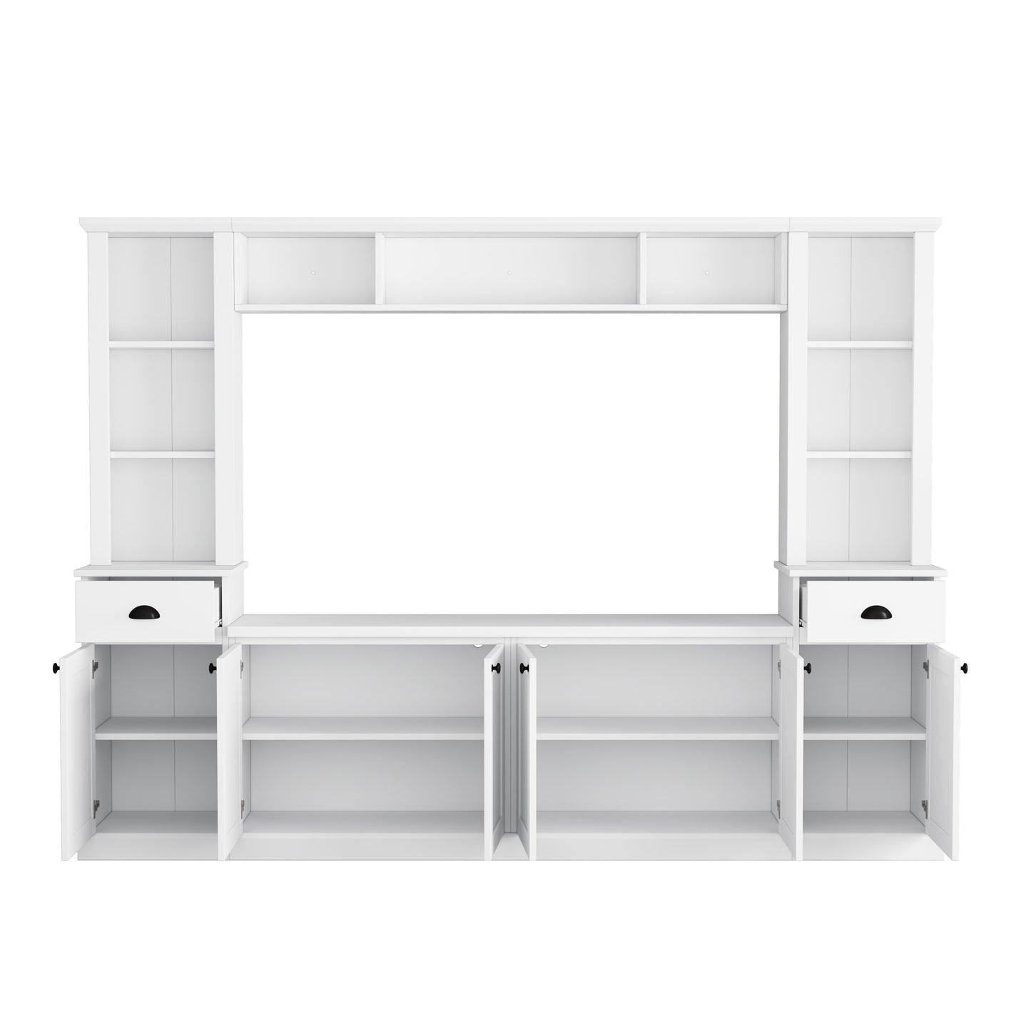 Home Entertainment Wall Unit For up to 75'' TV's   - (Adjustable Shelves)