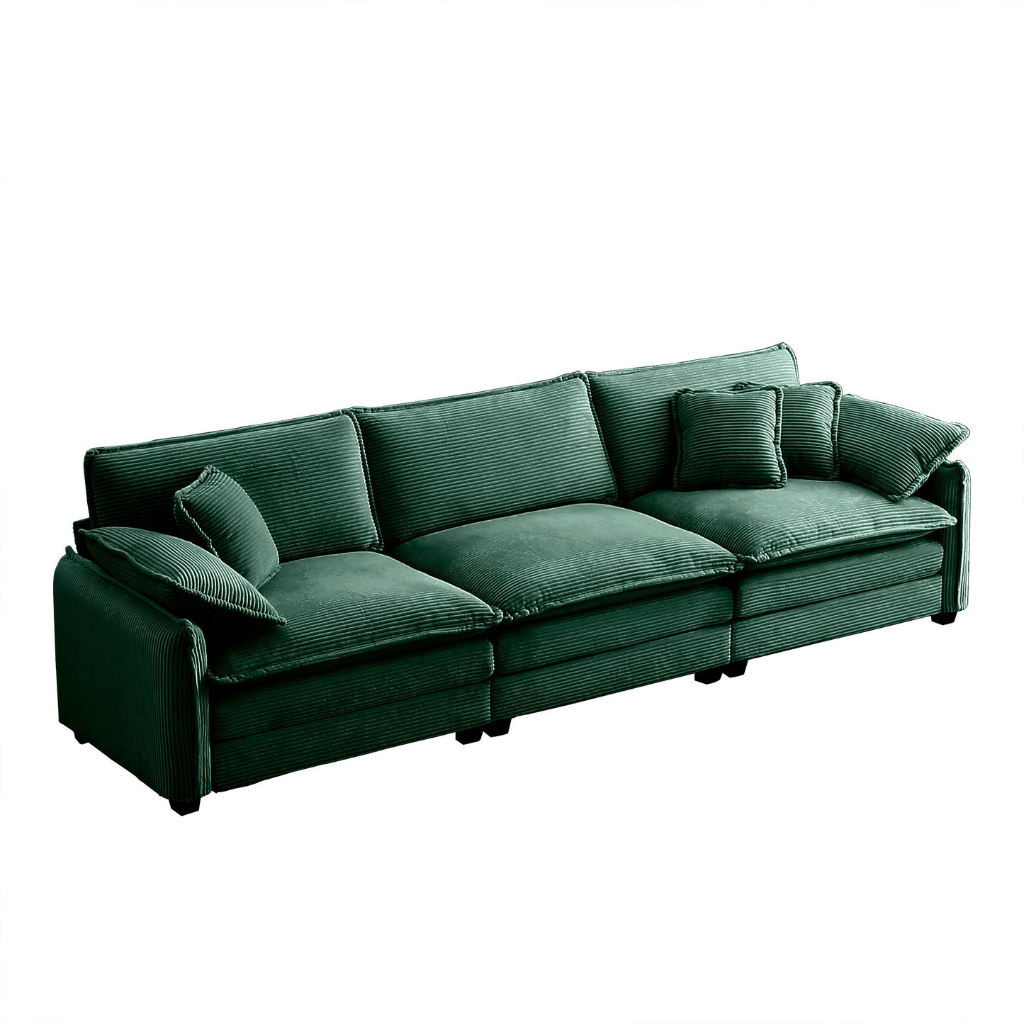 3-Seater Sofa with 2 Arm Pillows