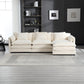 Boucle Fabric L-Shape Sectional Sofa