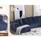 Corduroy L-Shaped Modular Sectional Sofa with Chaise