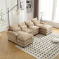 Chenille Fabric Oversized Four-Seater, U-shaped Combination Sofa