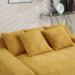 Chenille Fabric 2-Seater Lazy Sofa with 5 Back Pillows