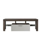 Modern TV Stand with LED Lights  for up to 55" TV's - Tempered Glass Shelve