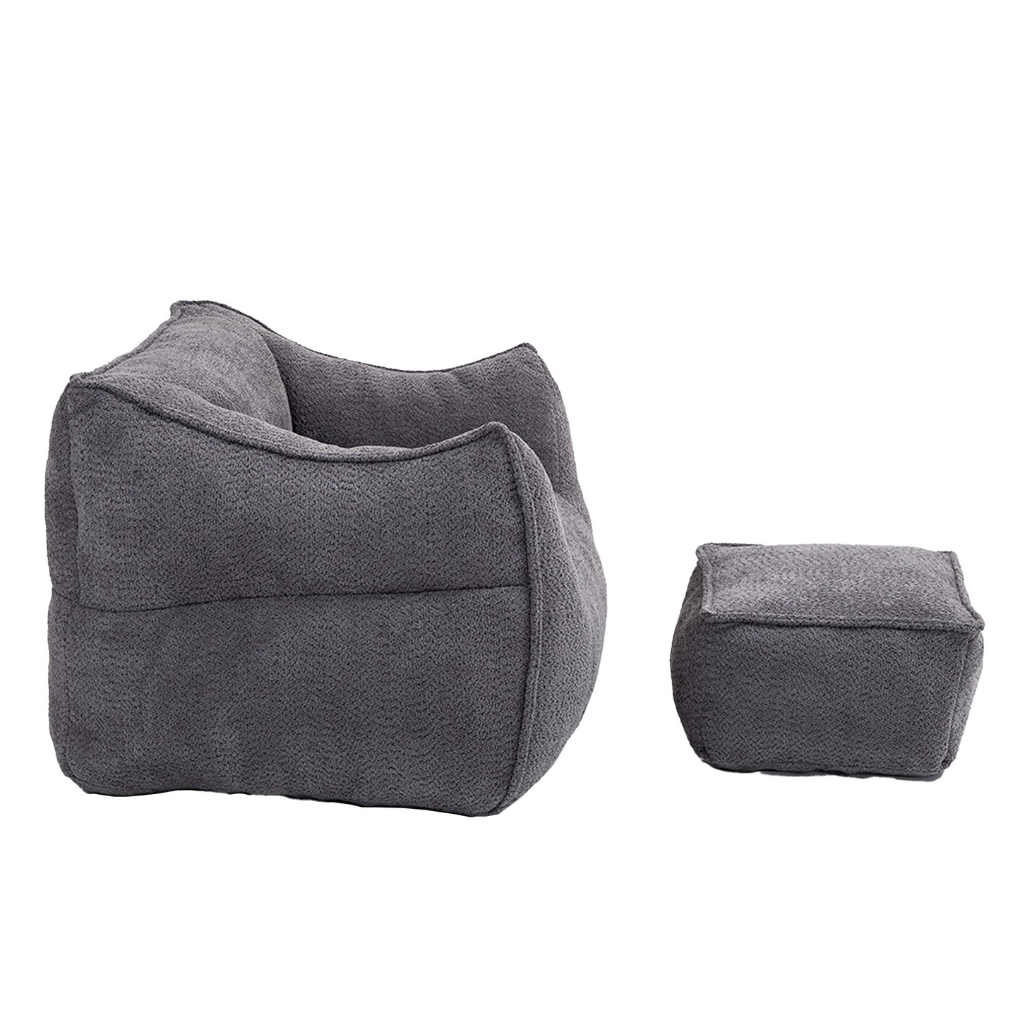 Bean Bag Kids Chair with Footstool