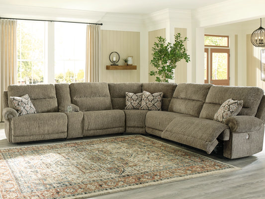 LUBEC 6-PIECE POWER RECLINING SECTIONAL