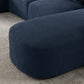 L-Shaped Modular Sectional Sofa with Chaise and Ottoman