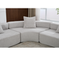 Oversized Semicircular Modular Sofa, Grey