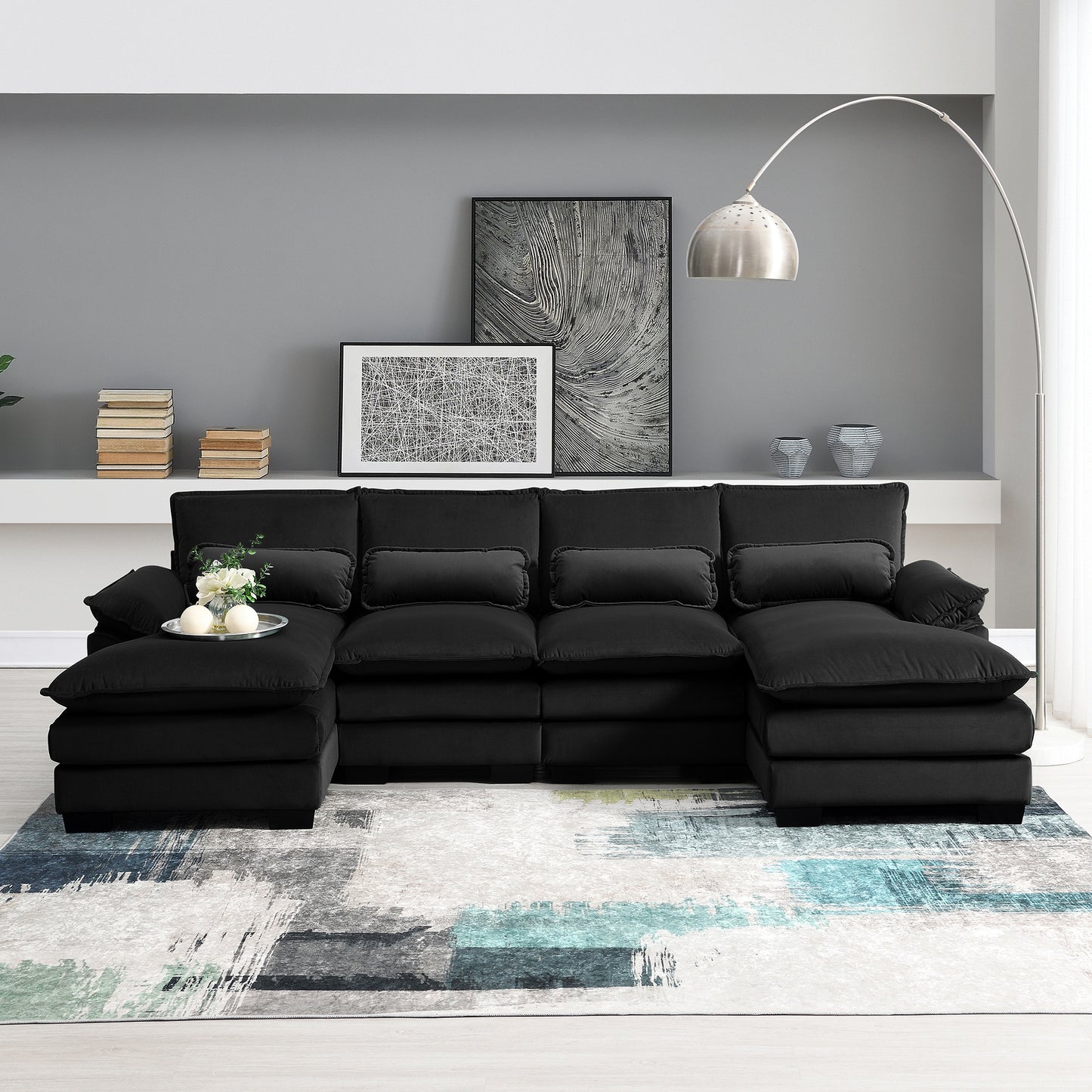 Modern U-shaped Sectional Sofa