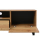 Modern TV Stand with 2 Cabinets & Open Storage Compartment, for TVs up to 85''