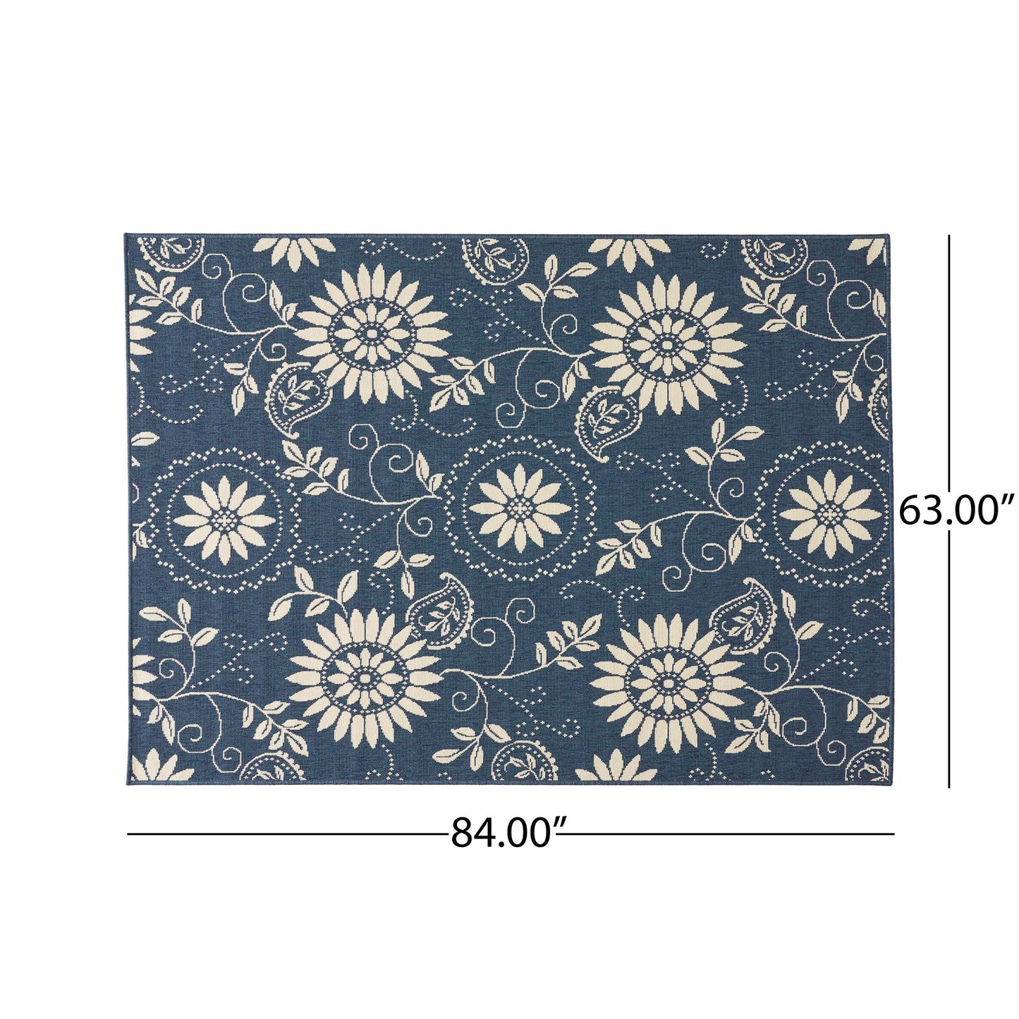 5'3" X 7' Outdoor Lounge Area Rug