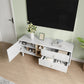 TV Stand with Cabinet, 2 Drawers, and Storage Door For up to 50" TV's