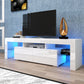 Modern White LED TV Stand with 20 Color Options & Remote Control For up to 70" TV's