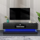 Modern TV Stand with LED Lights, High-Gloss Front & For up to 65" TV's