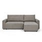 Modular 3 Seater Sofa Bed With Storage, Grey