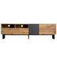 Modern TV Stand with Double Storage and Drop-Down Doors For up to 80'' TV's