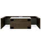 Modern TV Stand with LED Lights  for up to 55" TV's - Tempered Glass Shelve