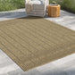 2 ft. 7 in. x 7 ft. 3 in. Jute/Black Indoor-Outdoor Area Rug