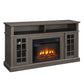 Modern Entertainment Console with 23'' Fireplace Insert and Storage For up to 65'' TV's