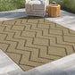 2 ft. 7 in. x 7 ft. 3 in. Jute/Black Indoor-Outdoor Area Rug