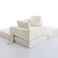 Modern Minimalist Fold-Out Sofa Bed with Removable Backrest