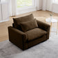 Deep-Seat Corduroy Accent Chair