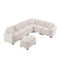 L Shaped 6-Seat Sofa Couch with Chaise Sectional