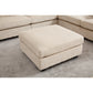 Oversized Corduroy Cloud Sectional Sofa with Plush Ottoman