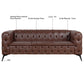 Traditional Square Arm Removable Cushion 3 seater Sofa