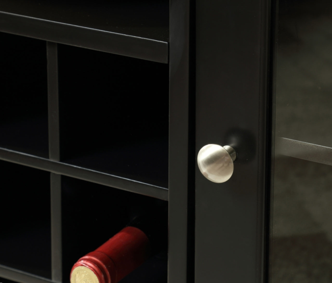 Wine Storage Buffet Cabinet, Sideboard with Glass Doors