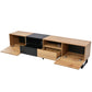 Modern TV Stand with 2 Cabinets & Open Storage Compartment, for TVs up to 85''