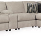 KELLWAY 7-PIECE MODULAR SECTIONAL WITH CONSOLE