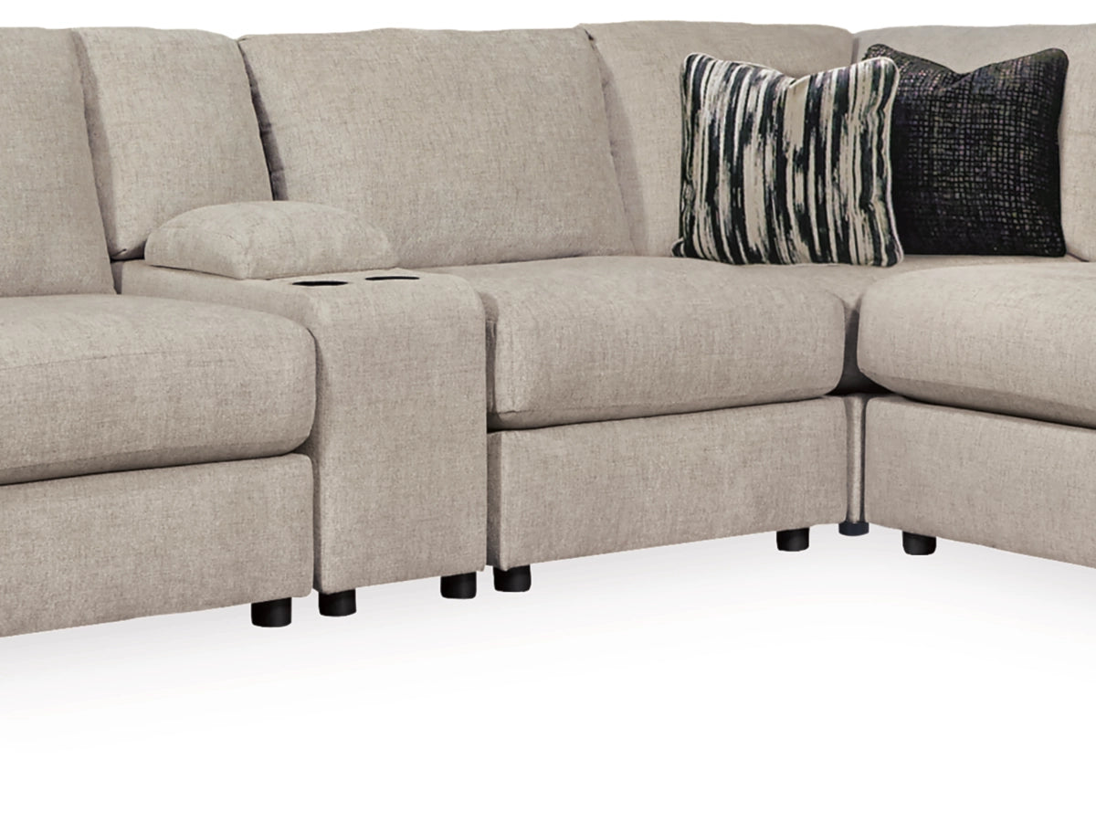 KELLWAY 7-PIECE MODULAR SECTIONAL WITH CONSOLE