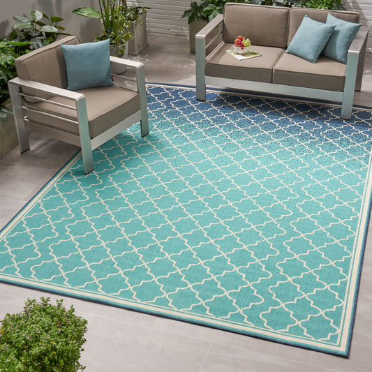 7'10" X 10' Outdoor Lounge Area Rug