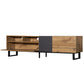 Modern TV Stand with Double Storage and Drop-Down Doors For up to 80'' TV's