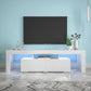 Modern White LED TV Stand with 20 Color Options & Remote Control For up to 70" TV's