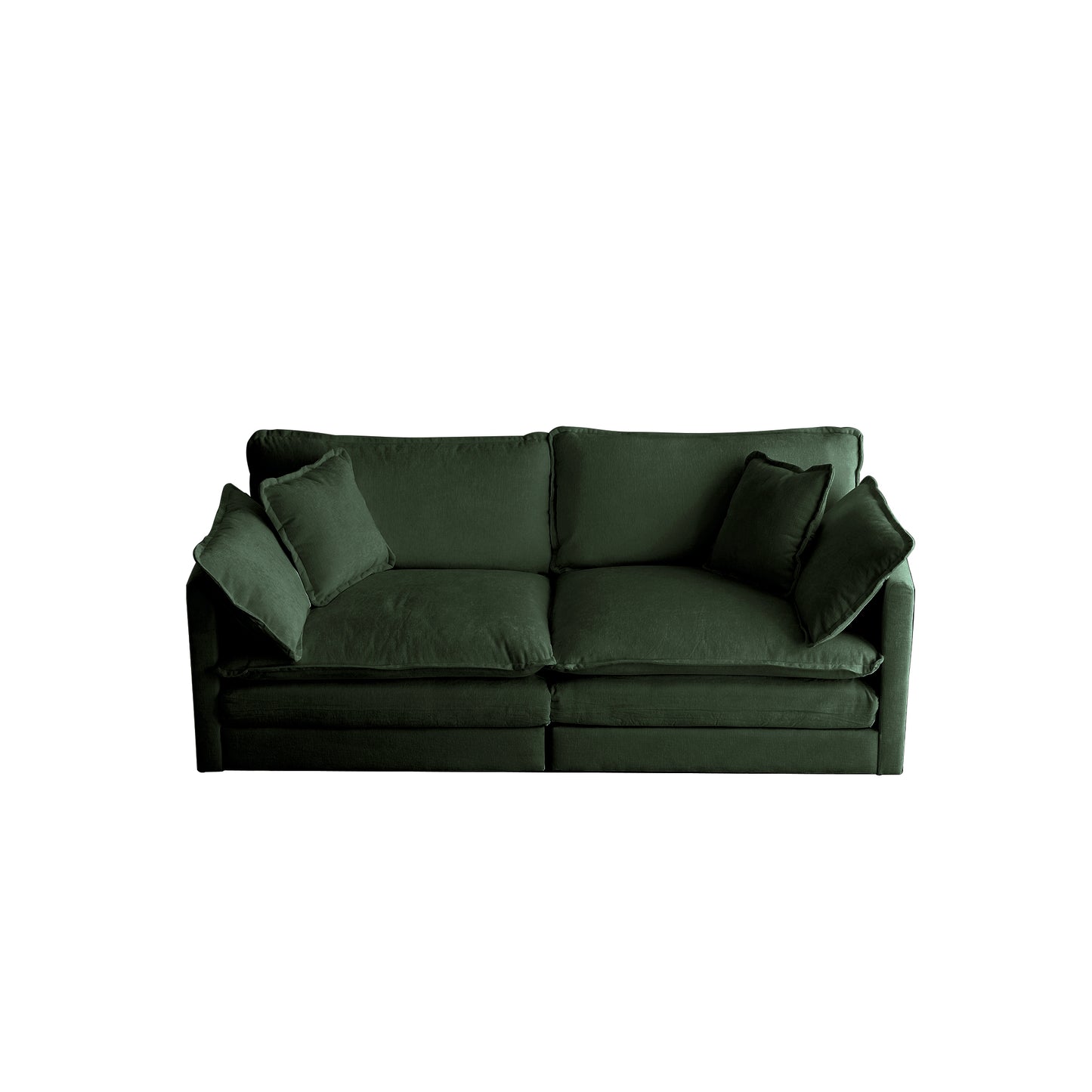 Modern Deep Seated Loveseat Sofa