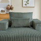 Corduroy Lounge Chair – Fluffy Modern Sleeper, No Assembly Needed