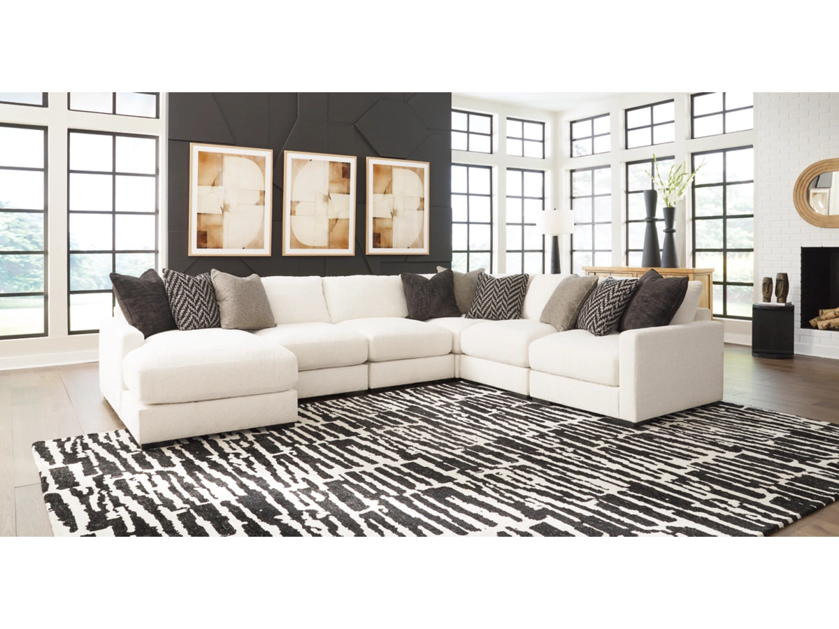 ELISSA COURT PERFORMANCE FABRIC MODULAR SECTIONAL WITH CHAISE