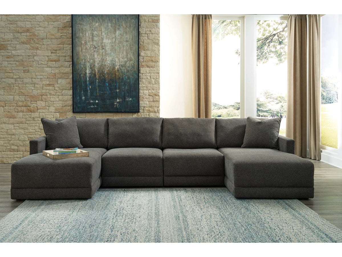 EVEY 4-PIECE MODULAR SECTIONAL WITH CHAISE