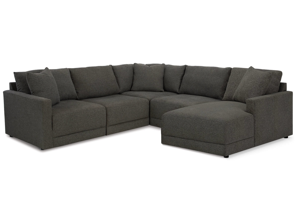 EVEY 5-PIECE MODULAR SECTIONAL WITH CHAISE