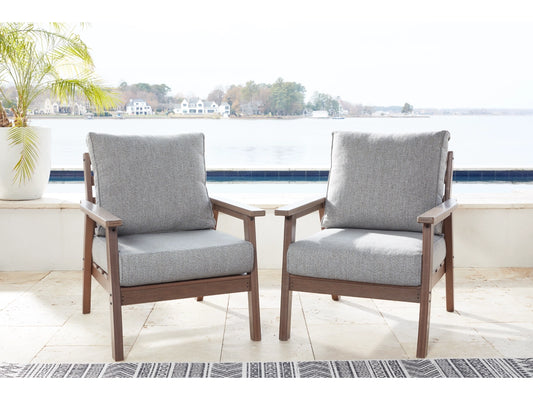 EMMELINE OUTDOOR LOUNGE CHAIR (SET OF 2)